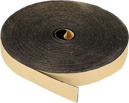 PATIKIL Foam Insulation Tape, 1-1/2" W x 1/8" t x 32.8FT Self Adhesive Weather Stripping Door Seal Strip for Door Window Air Conditioning, Black - Colors B
