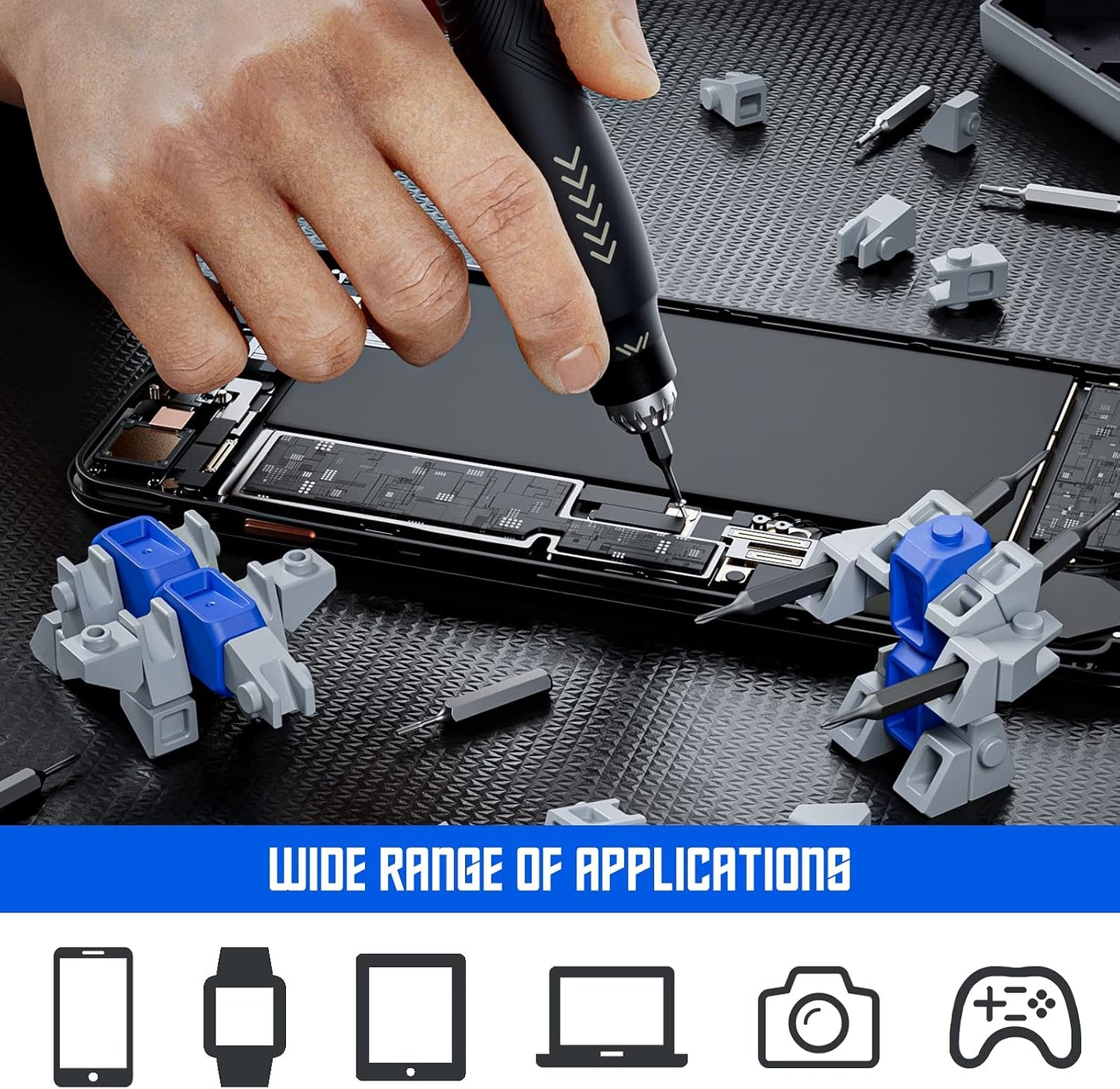 Precision Ratchet Screwdriver Set, JAKEMY 69 in 1 Household Screwdriver Home Repair Tool Kit, Disassemble Magnetic Rotating Ratchet Screwdriver Kit for Furniture/Car/Computer/Electronics Maintenance