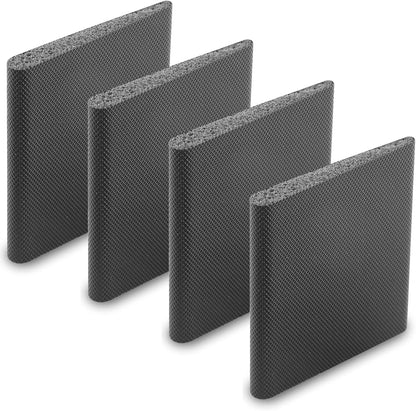 4 Pcs Door Corner Seals, Exterior Door Jamb Frame Seal, Self-Adhesive Wedge Draft Stoppers Foam Pads for Weather Stripping Noise Isolating (White)
