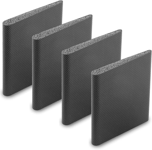 4 Pcs Door Corner Seals, Exterior Door Jamb Frame Seal, Self-Adhesive Wedge Draft Stoppers Foam Pads for Weather Stripping Noise Isolating (White)