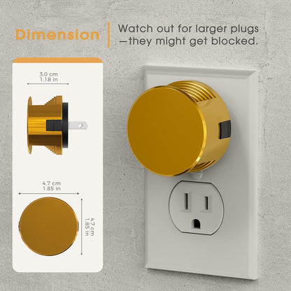 Briignite Night Lights Plug into Wall [2 Pack], White Night Light Dusk to Dawn Sensor Nightlight, Brightness Adjustable 3000K Soft White, Plug in Night Light for Bedroom, Hallway, Stairs, Kitchen