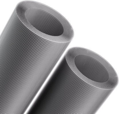 MAGZO Window Screen Replacement Mesh 48"W x 99"L - Pet Resistant Premium & Durable Polyester Screen Door Mesh, Allows Fresh Air In, DIY Repair Kit Includes Tool for Sliding Doors,Windows,Patio, Gray