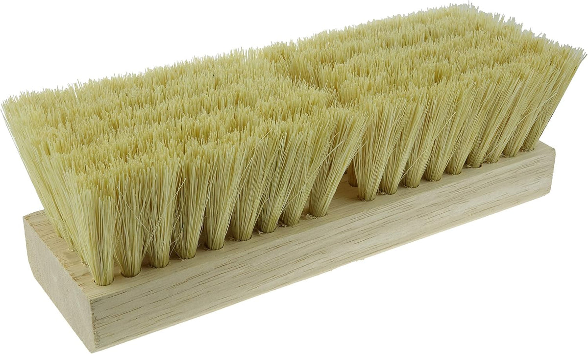 Weiler 44026 Heavy Duty Deck Scrub Brush with Natural Palmyra Bristles for Wooden Decks, Conrete Patios, and Other Rough Surfaces