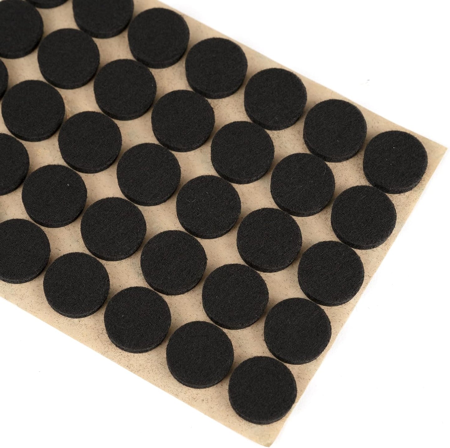 Furniture Felt Pads 3/4" (19mm) Diameter Round 3M Self Adhesive Protects Furniture and Floors Against Bumps and Scratches 140 Pack - Black