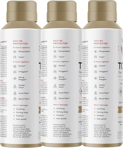 Grand Tongo DEET-Free Insect Repellent, The 12 Hour Protection, DEET Alternative – Fragrance Free