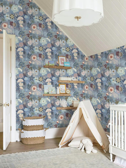 Ismoon Peel and Stick Wallpaper Floral Vintage Stick on Wall Paper Beige French Textured Contact Paper for Cabinet Removable Self Adhesive Wallpaper Vinyl Roll Shelf Deco, 17.3x78.7in