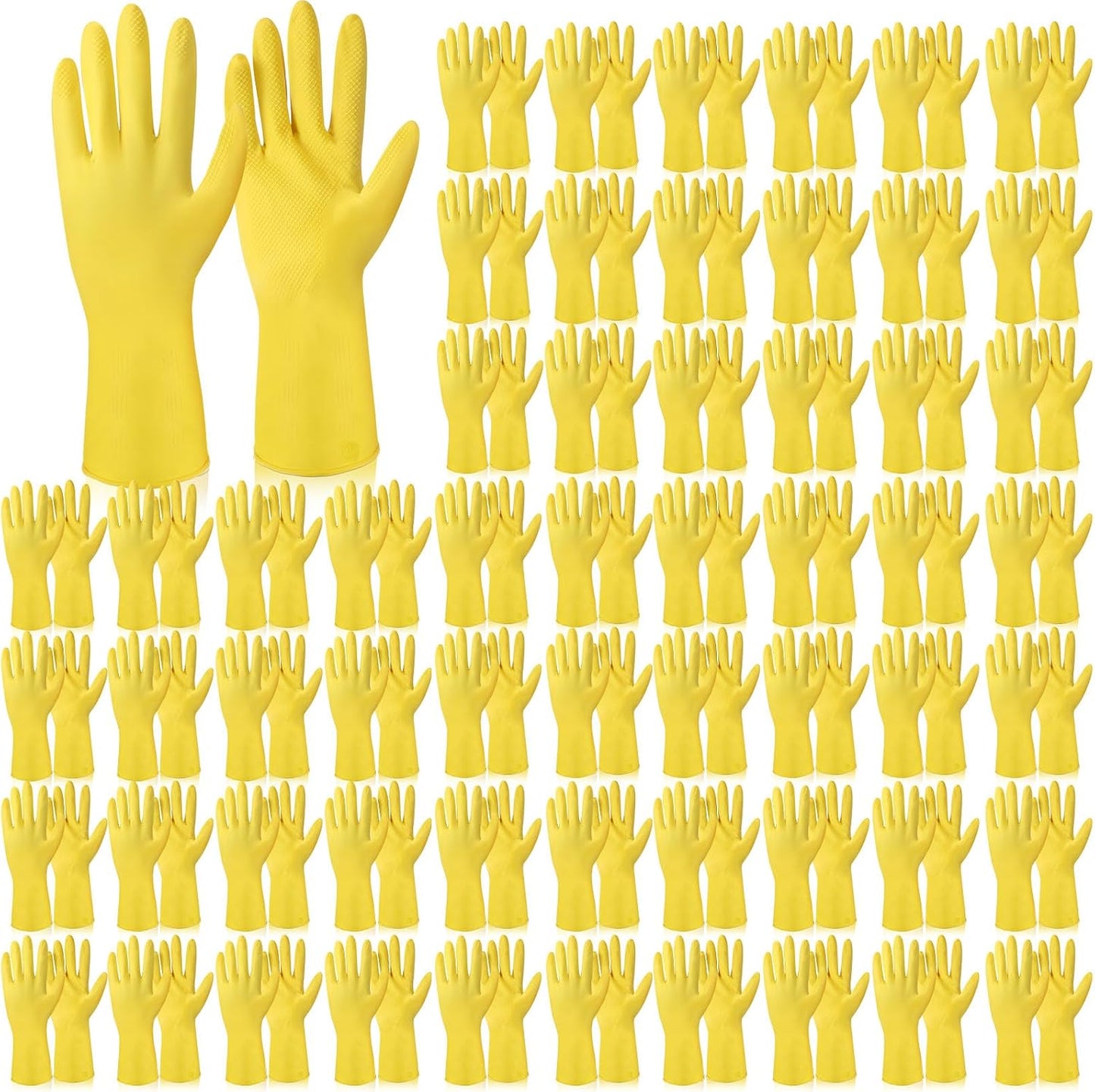 Rubber Reusable Gloves Long Household Dishwashing Gloves Kitchen Cleaning for Dishes Clean Gardening