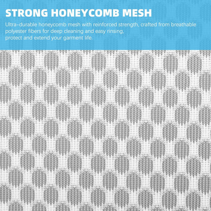 Honeycomb Mesh Laundry Bags for Delicates - 12x16 Inches Medium Washing Bags for Bras, Lingerie, Socks, Baby Clothes - Gentle Wash Protection with Zipper Closure (6)