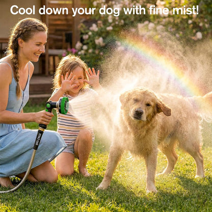 Rosy Earth Garden Hose Nozzle, 3.6" Ultra-Wide Metal Hose Sprayer, Orange