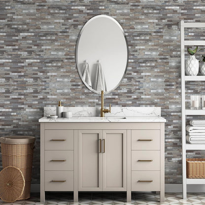 Midcard 10 Sheets Peel and Stick Backsplash PVC Wall Tile,for Kitchen Backsplash