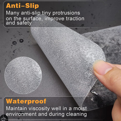 Qingluan Grip Tape, Heavy Duty Anti Slip Tape for Stairs Outdoor/Indoor Waterproof 4" x 33 ft, Safety Non-Slip Roll for Stair Step Traction Treads Stair Non Slip Strips Grey