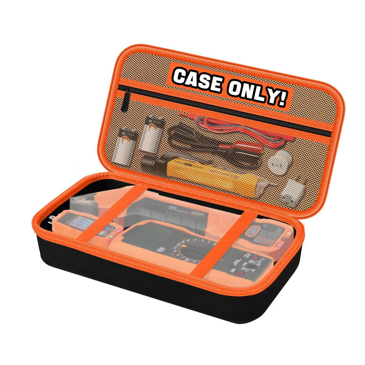 Storage Case Only for Klein Tools Electrical Testers -Hard Protective Carrying Bag Compatible with 80101 Circuit Breaker Finder Kit & ET310/ 69149P Digital Multimeter, XL Size (Does NOT Include Tools)