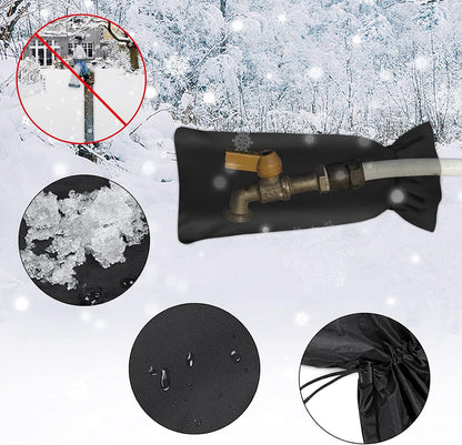 Outdoor Faucet Cover Socks for Winter Freeze Protection, Homsky 28" L x 15" W Large Faucet Covers for Outside, Reusable Outdoor Yard Spigot Cover, Antifreeze Long Water Insulated Faucet Cover Socks