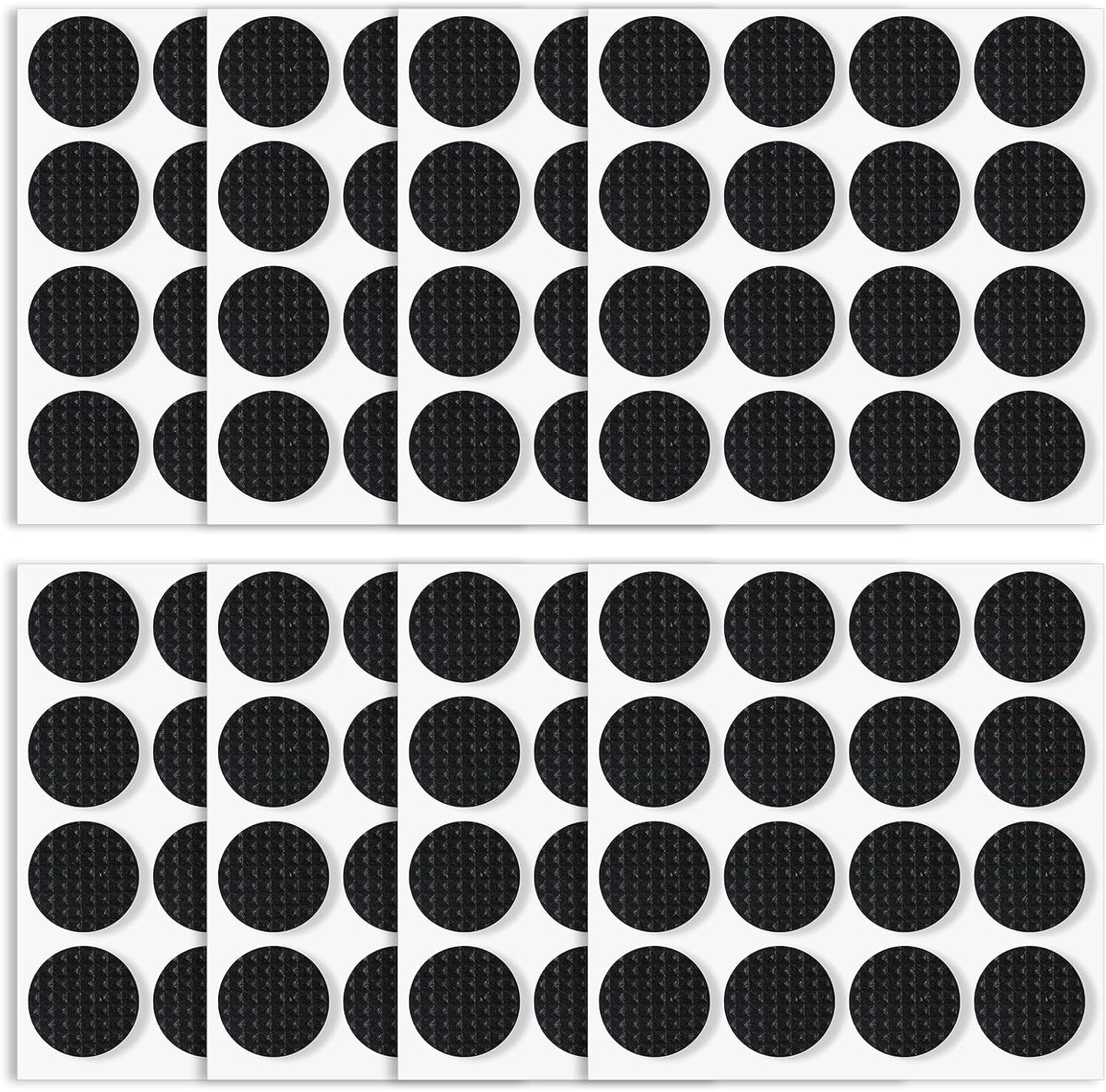 128 Pcs Non Slip Furniture Pads, 3/4 Inch Round Anti Slip Furniture Pads, Self Adhesive Rubber Anti Skid Grippers, Chair Leg Floor Protectors for Hardwood Floors, Keep Furniture in Place