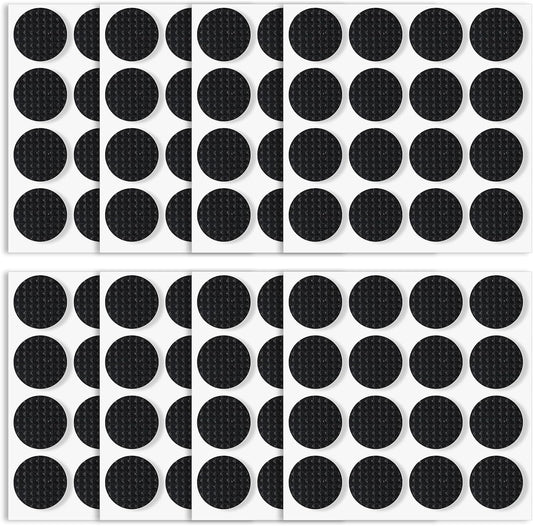 128 Pcs Non Slip Furniture Pads, 3/4 Inch Round Anti Slip Furniture Pads, Self Adhesive Rubber Anti Skid Grippers, Chair Leg Floor Protectors for Hardwood Floors, Keep Furniture in Place