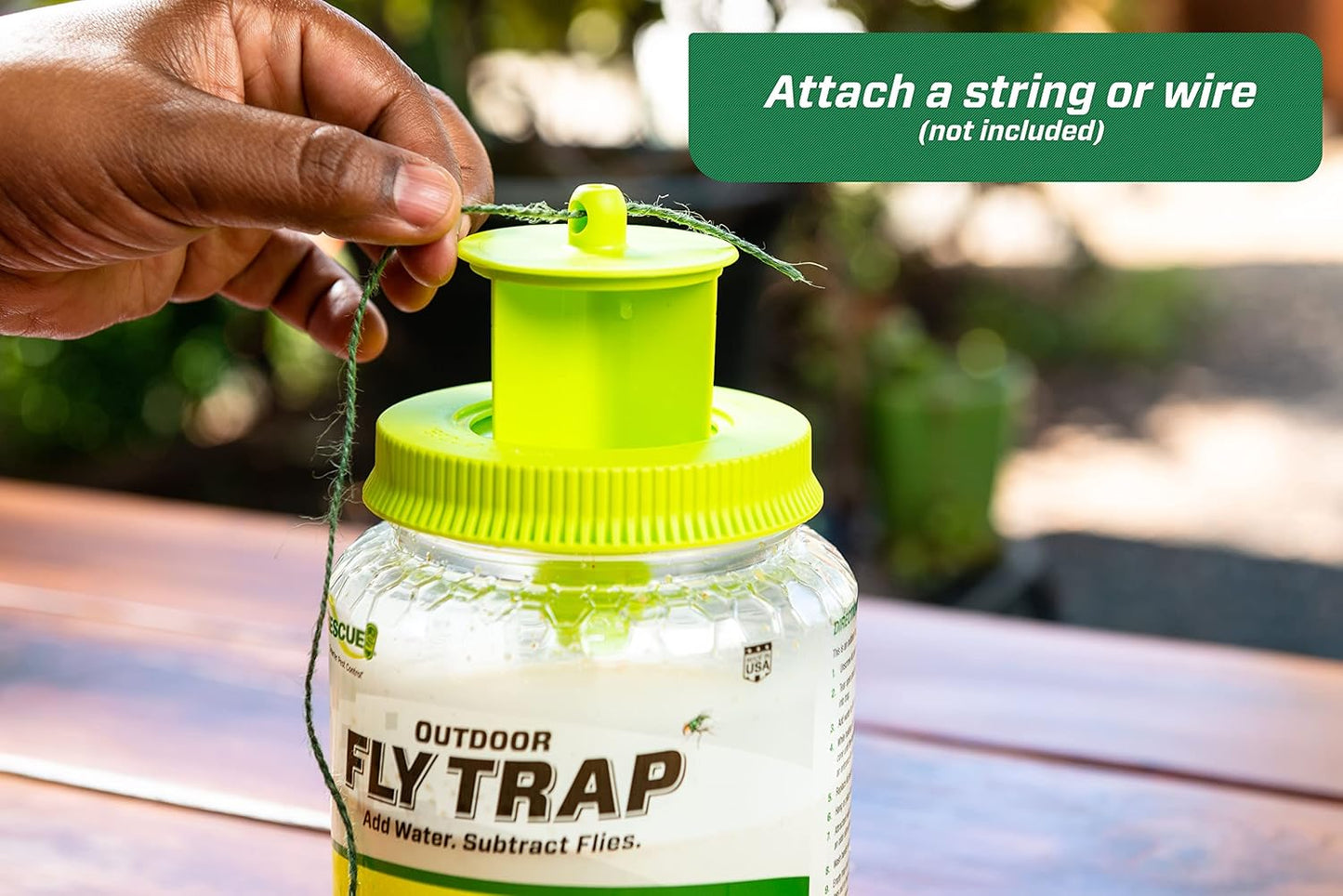 RESCUE! Outdoor Fly Trap - Reusable - 12 Traps