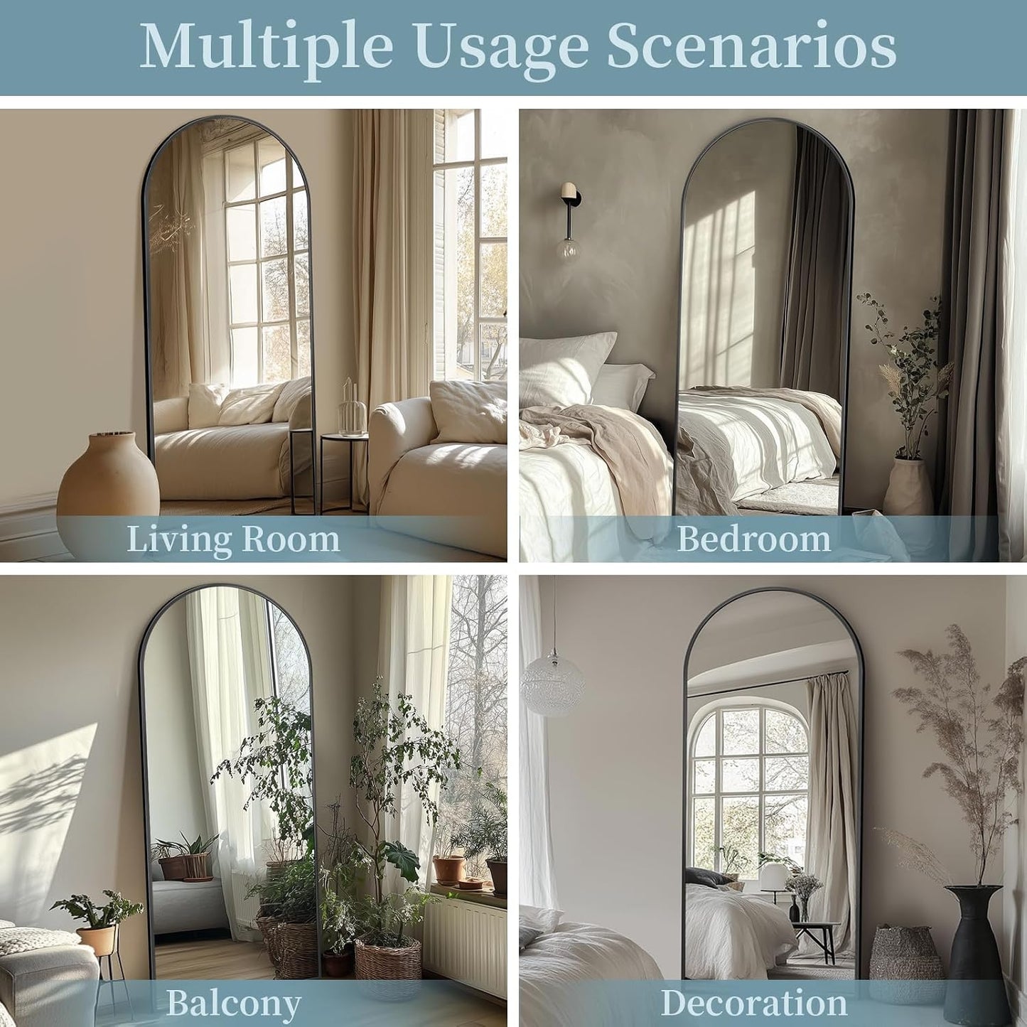 Full Length Mirror with Stand, 71"x28" Arched Full Body Large Stand Up Aluminum Frame Floor Standing Mirror, Freestanding Hanging Leaning Mounted for Bedroom Living Room Entryway Gold