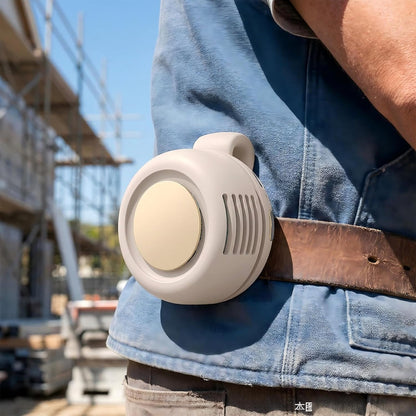 Portable Silent Mini Bladeless Electric fan Clip-On,3-Speed Rotatable Hands-Free Clip-On Fan for Shirt and Waist,Portable Mini Bladeless Fan Clip-On,For Outdoor & Travel & Office & Indoor