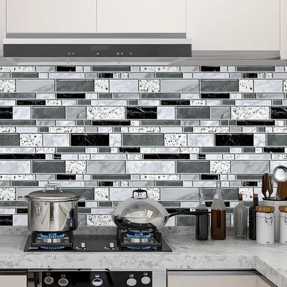 WENMER Peel and Stick Backsplash Wallpaper, Kitchen Backsplash Wallpaper, Kitchen Peel and Stick Wall Paper, Tile Contact Paper for Countertop, Bathroom 17.7"x 78.7"