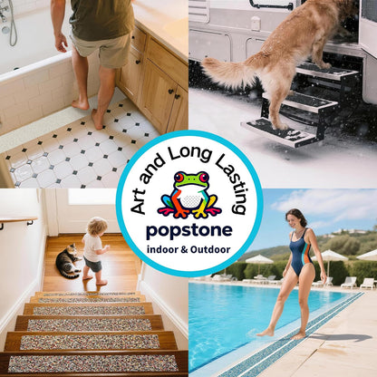 Waterproof Anti-Slip Traction Tape | 2" x16.5 FT | Heavy-Duty EPDM Rubber, Strong Grip & Barefoot Gentle | Indoor & Outdoor Solution: Poolside, Bath, Ramps, Stairs, Board Steps