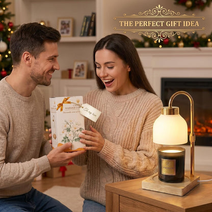 Luxury Candle Warmer Lamp with Timer, Dimmer, Remote Control, Adjustable Height, Electric Candle Warmer for Large Jar Candles, Flameless Candle Heater, Home Decor
