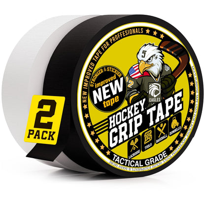 EAGLES Hockey Tape Multipurpose Cloth Tape Roll for Lacrosse Baseball & Softball Bats, Rackets, Pullup Bars, Gardening Tools, Sports Gift Perfect for Wrist, Ankle, Foot, Knee and Hand Taping (Clear)
