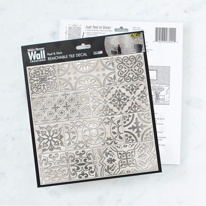 Main Street – 24-Pack of 8 x8 Peel and Stick Backsplash Wallpaper Tiles – Removable Self Adhesive Wall Tile for Kitchen, Renter-Friendly for Your Home and DIY Projects (Patina Copper)