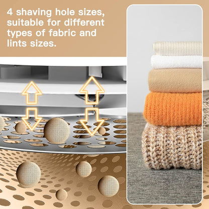 Ruidla Fabric Shaver Lint Remover, Sweater Shaver with Replaceable Stainless Steel 6-Leaf Blades, Fabric Defuzzer for Clothes Fuzz, Lint Balls - Battery Operated