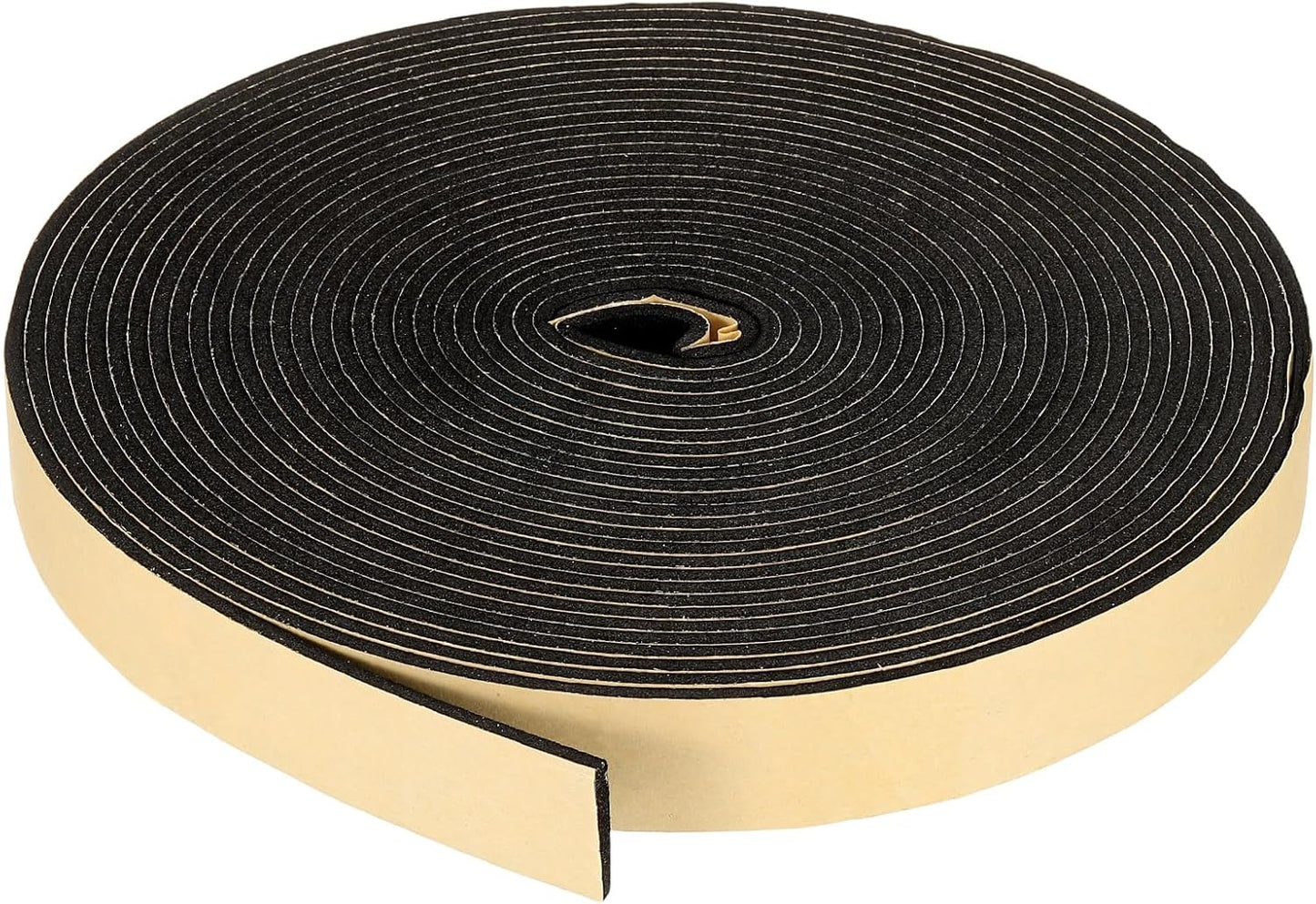 PATIKIL Foam Insulation Tape, 1-1/2" W x 1/8" t x 32.8FT Self Adhesive Weather Stripping Door Seal Strip for Door Window Air Conditioning, Black - Colors B