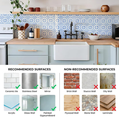 5 Sheets Peel and Stick Backsplash, Self Adhesive Wall Tiles, 3D Adhesive Tile Backsplash, 12"x12"Premium Self Adhesive Wall Tiles Peel and Stickfor Kitchen, Bathroom, RV(Spring Moss)