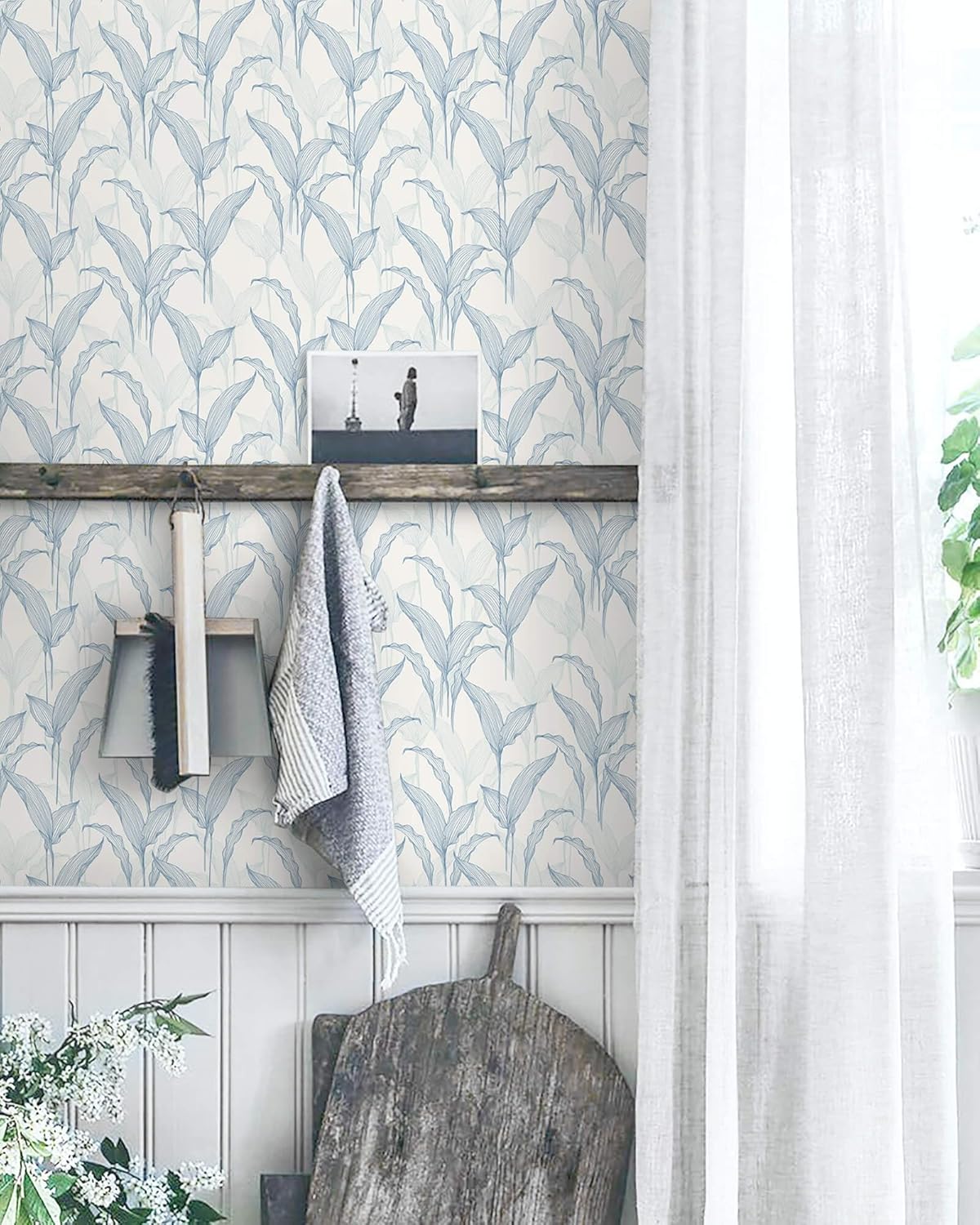 Heroad Boho Peel and Stick Wallpaper Beige Renter Friendly Wall Paper Peel and Stick Modern Contact Paper Neutral Geometric Wallpaper for Bedroom Bathroom Cabinets Decor Vinyl Waterproof 17.3"x78.7"