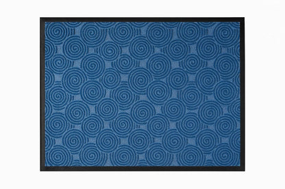 Guardian WGS020304 2' x 3' Indoor/Outdoor Wiper Scraper Floor Mat, Water Guard Spiral Pattern, Rubber Reinforced Ridges Withstand High Traffic, Charcoal