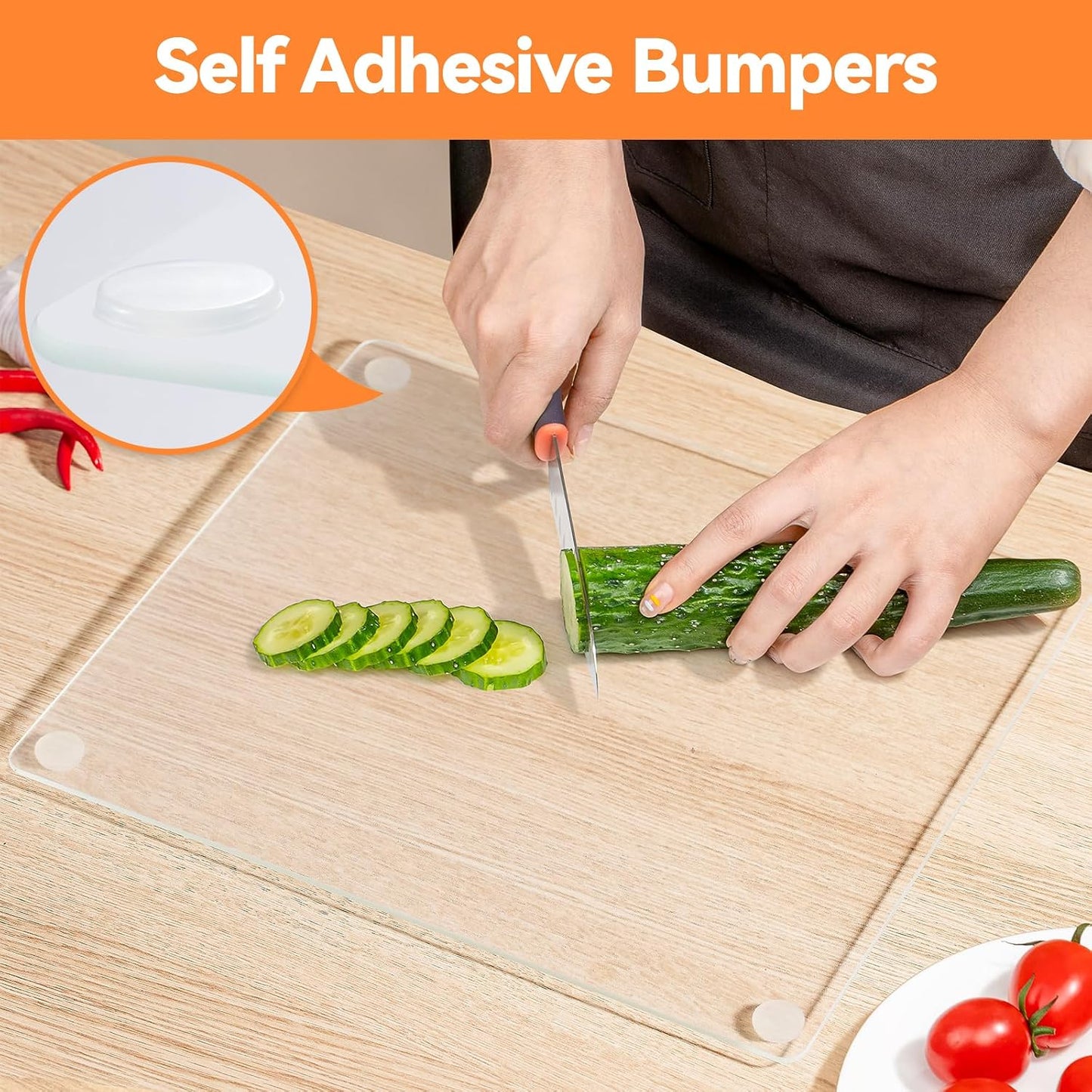 4PCS Long Furniture Bumpers - Wall Protector Guards, Fridge Door Stopper, 5.5x0.7x0.2inches