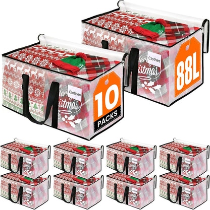 RoomHacks Heavy Duty Clear Moving Bags with Reinforced Handle and Double Zipper, Storage Totes, Packing Bags Alternative to Moving Essential and Supplies Box, Clear, Large, 6 Packs