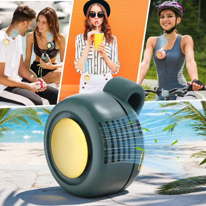 4 Pack 360° Portable Silent Mini Bladeless Electric Fan, Small Fan Clip on for Shirt & Waist, 3 Speeds Rechargeable Whirlwind Cooling Fans for Outdoor Travel Office(Pink)