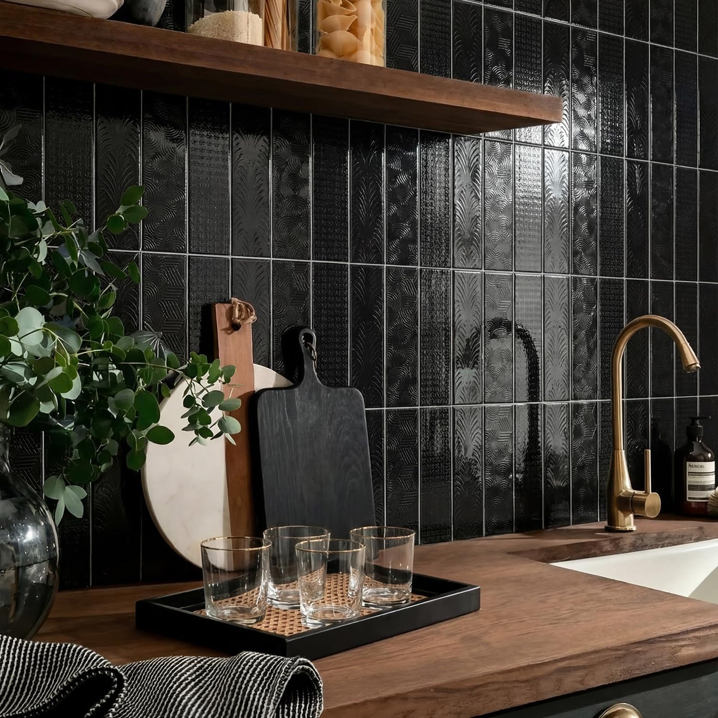Alwayspon 10 Sheets 12x12inch Beige 3D Vinyl Backsplash Tiles, Self-Adhesive Peel and Stick Wall Tile Stickers Stick on Subway Tiles for Kitchen Bathroom Wall