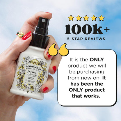 Poo-Pourri Before-You-Go Toilet Spray Refill, Original Citrus, 16 Fl Oz, Up to 800 Uses, Bathroom Odor Deodorizer with Essential Oils for Home or Work, Lemon, Bergamot and Lemongrass Scent