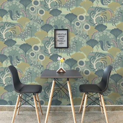 Wudnaye Boho Peel and Stick Wallpaper Catus Wallpaper 17.7" x 118.1"Vintage Floral Wallpapers Peel and Stick Botanical Removable Wall Paper Boho Self Adhesive Contact Paper for Bathroom Cabinets