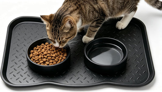 14.25" x28" Multi-Purpose Boot Tray – Waterproof Shoe & Pet Feeding Spill Tray, Litter Box & Pee Pad Holder, Painting & Planting Mat, 1.2" Raised Edge Floor Protection