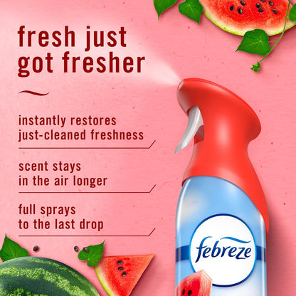 Febreze Air Mist, Air Freshener Spray, Odor Fighting Room Spray, Deodorizer for Home Bathroom Kitchen Office Apartment Dorm Room Classroom, Linen & Sky Scent, 8.1oz (Pack of 2)