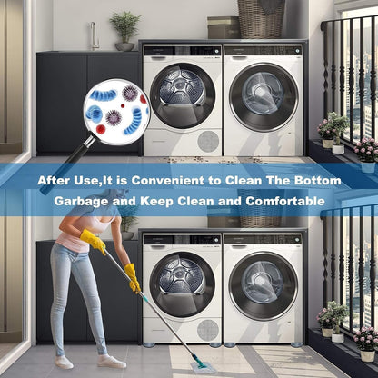 Dadop 4Pcs Anti Vibration Pads for Washing Machine and Dryer Shock and Noise Cancelling Washing Machine Support Prevent Moving Shaking Walking Universal Size
