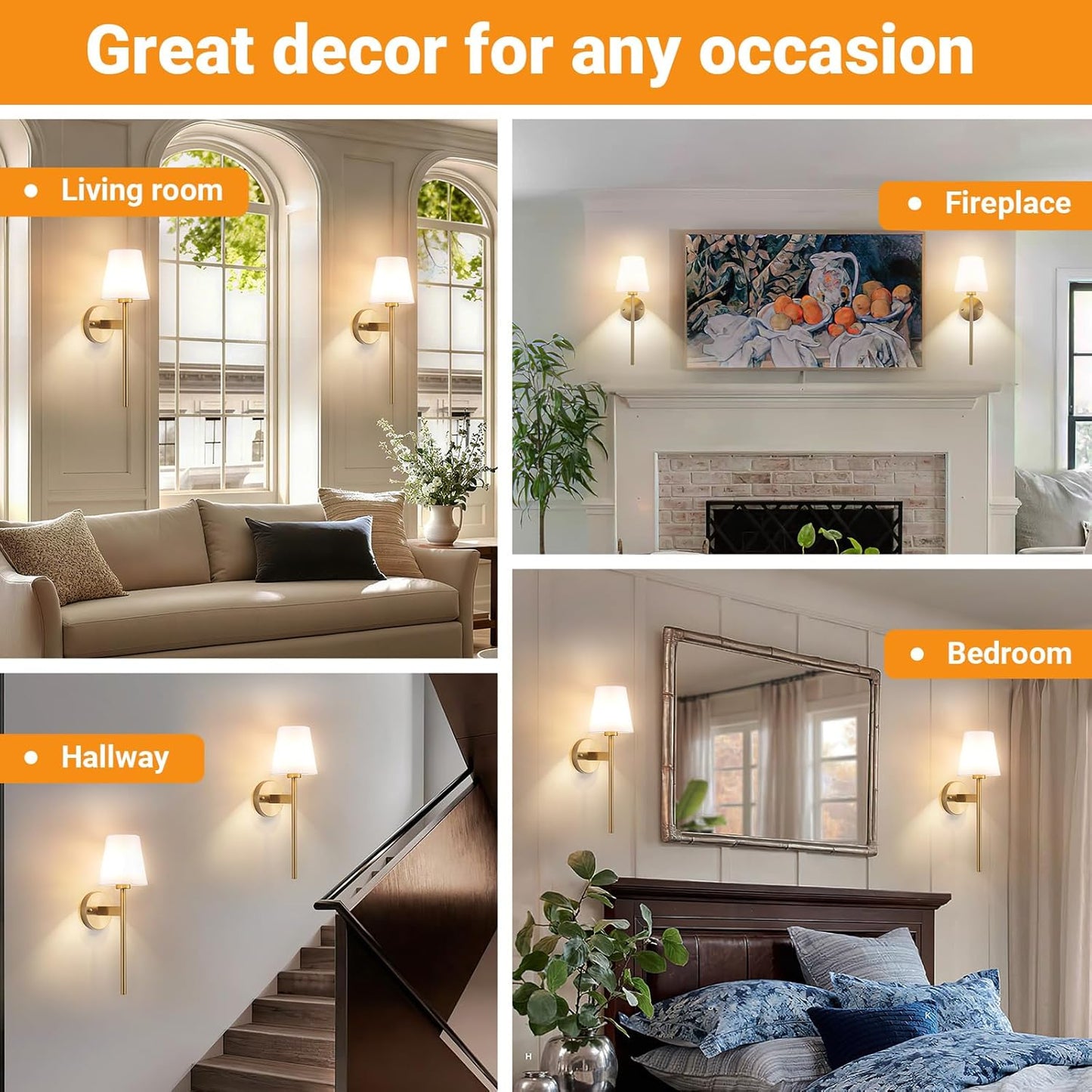 Nekhung Battery Operated Wall Sconces Set of Two, Wireless Battery Wall Light with 10000mAh RGB Dimmable Magnetic Bulb and Remote, Rechargeable Sconce Wall Decor for Bedroom Living Room Hallway