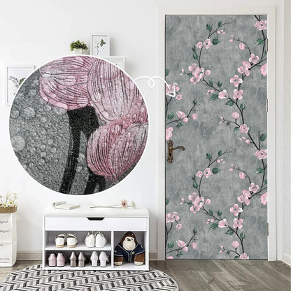 SOON AFTER 17.5”x120” Floral Peel and Stick Wallpaper Flower Tree Contact Paper Self Adhesive Removable Modern Sage Green Wall Paper Decorative Wall Covering Countertop Vinyl Film Roll