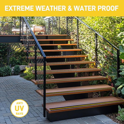 Lifegrip Anti Slip Tape, 4 Inch x 15 Foot Non-Slip Traction Grip Tape for Stairs, Waterproof Stair Treads Grip Non Slip, Non Skid Tape for Steps, Outdoor Black Grip Tape (4" X 15')