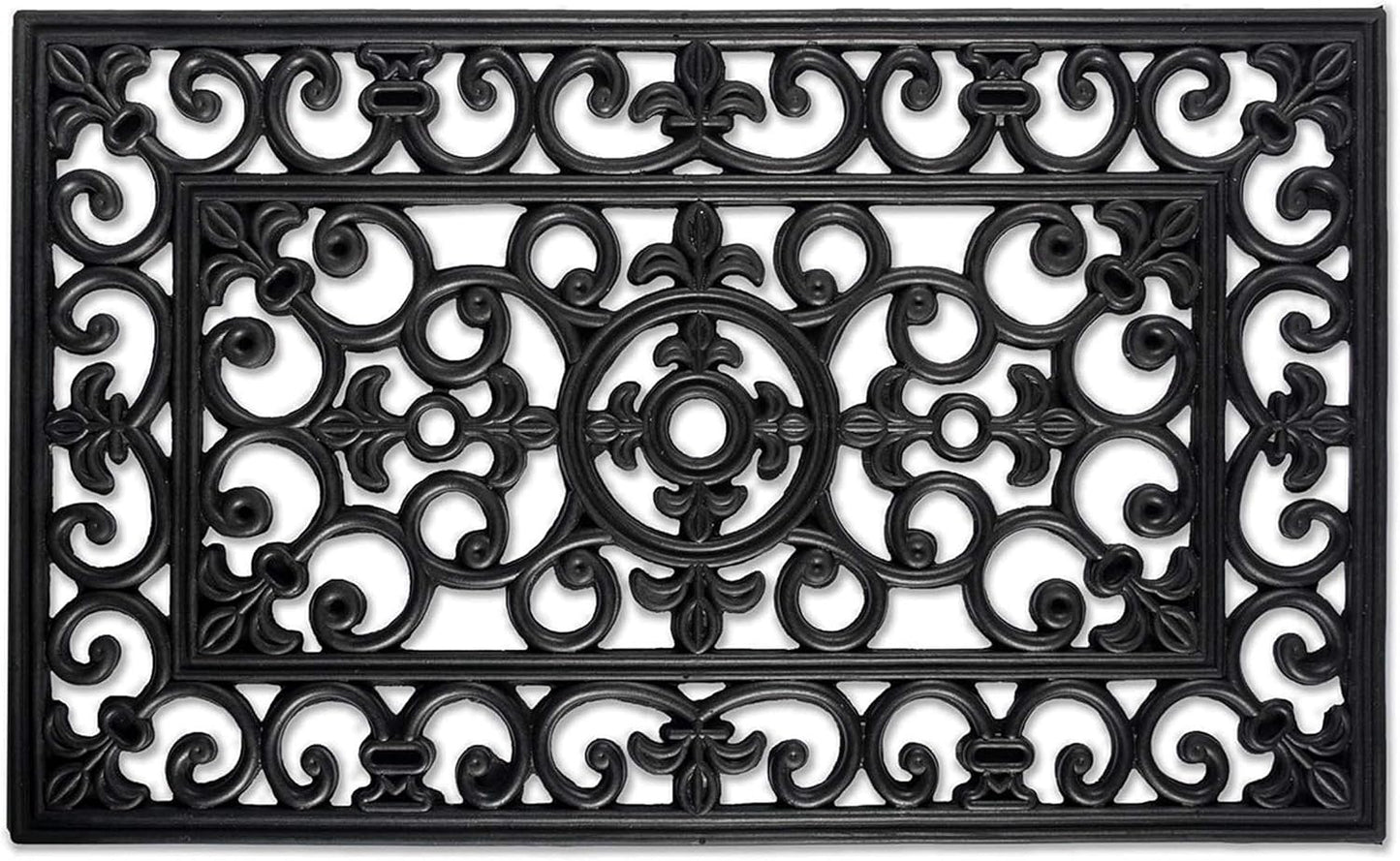 DII Rubber Doormats Collection All Weather, 18x30, Lattice