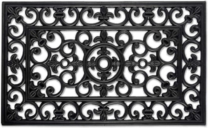 DII Rubber Doormats Collection All Weather, 18x30, Lattice