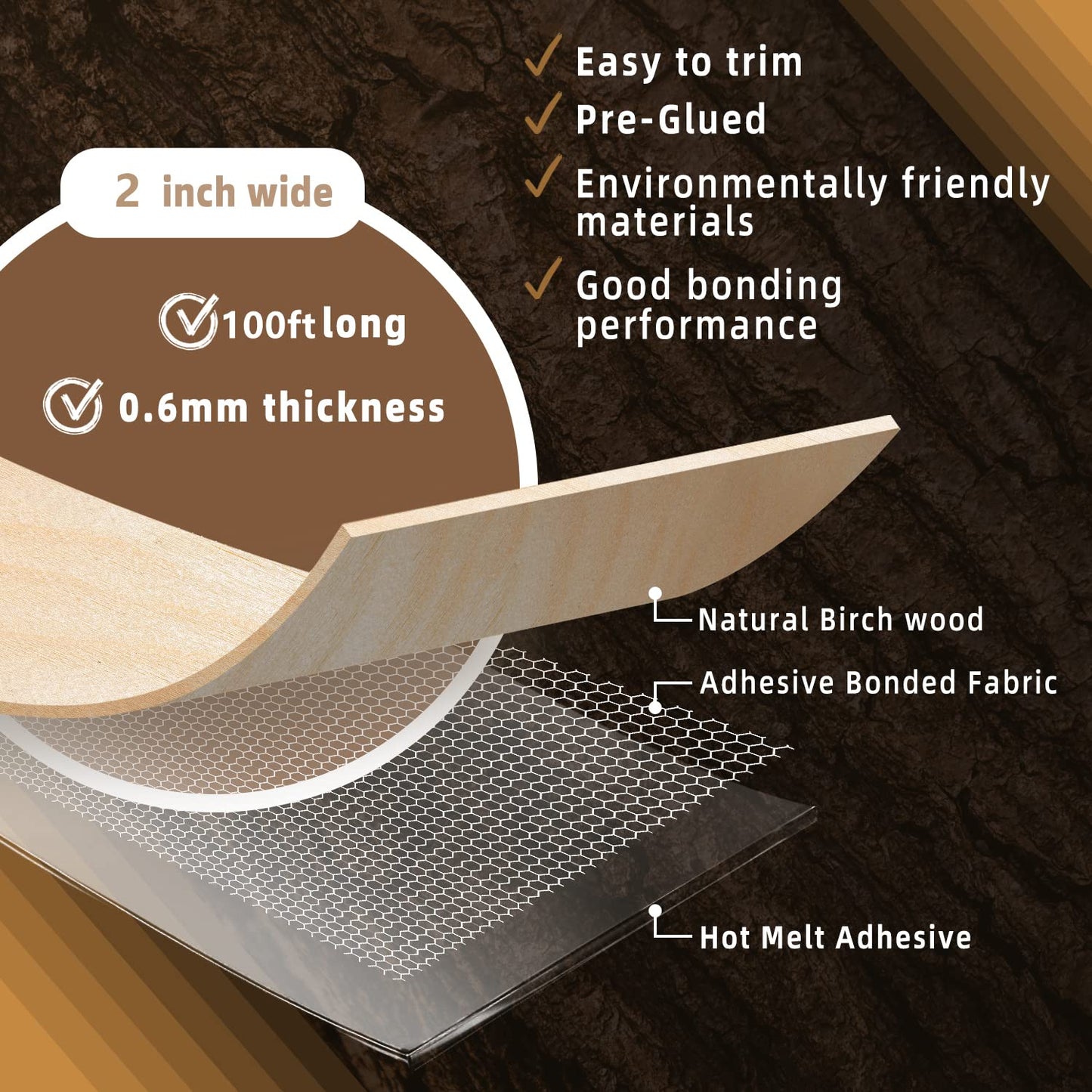 GSCIT Club Wood Grain Repair Tape, 2.4 inch X 15ft Self Adhesive Maple Grain Repair Patch for Tables, Chairs, Baseboards, Doors, Windows, Floors, Handicraft DIY. - Colors A