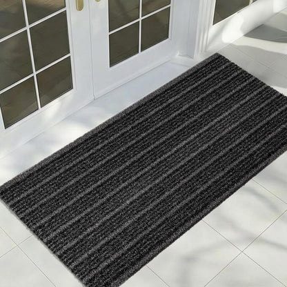 Outdoor Front Door Mat 32" x 48", Dirt Trapping Outside Entrance Rug, Non Slip Shoe Scraper, Heavy Duty Commercial Rug for Patio, Garage, Traffic Area, Office, Roll Packing