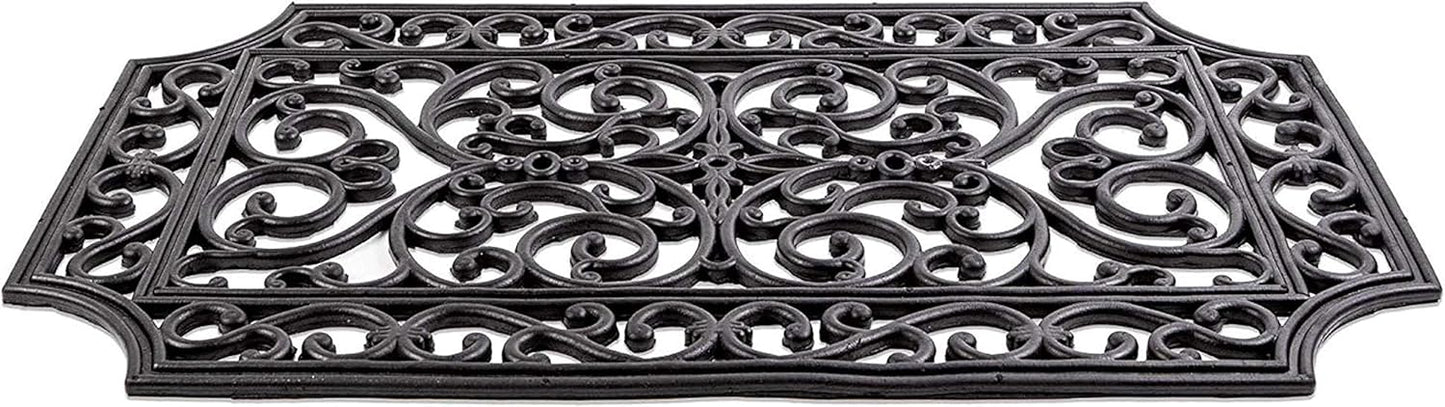 DII Rubber Doormats Collection All Weather, 18x30, Lattice
