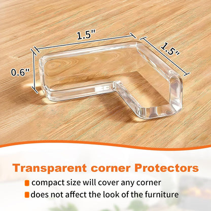 Edge Protector Baby Proofing Corner Protectors Silicone Desk Edge Cushion Child Safety Edge Covers Bumper for Table, Cabinets, Crib, 13ft x 1.2 Inch Edge Protector Strip with 4 Pack Corner Guards